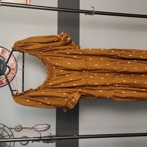 Old navy mustard pattern dress